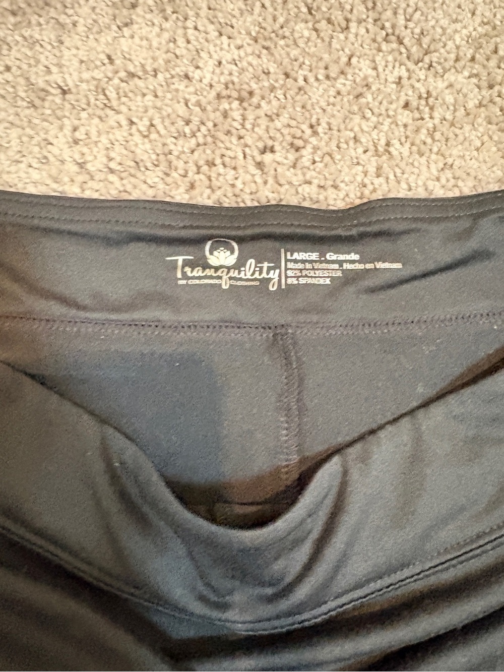 Tranquility Black Active skirt - Large